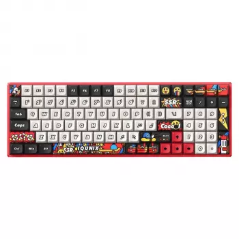 klawiatura Ducky IQUNIX F97 Graffiti Blaze Wireless Gaming Tastatur, RGB, Moonstone-Turbo-Switches