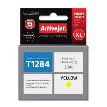 Activejet AE-1284N Ink (zamiennik Epson T1284; Supreme; 13 ml; żółty)