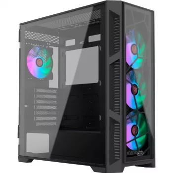 PONOS Ultra, Midi Tower, PC, Czarny, ATX, EATX, micro ATX, Mini-ITX, SPCC, Obudowa