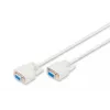 Kabel połączeniowy szeregowy Digitus [1x gniazdo D-SUB 9-stykowe - 1x gniazdo D-SUB 9-stykowe] 2,00 m Beżowy (AK-610106-020-E)