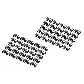 DIGITUS - Kabelclips mit Farbcodierung - für Patch-Kabel - Schwarz (Packung mit 100) (A-CC-BL)