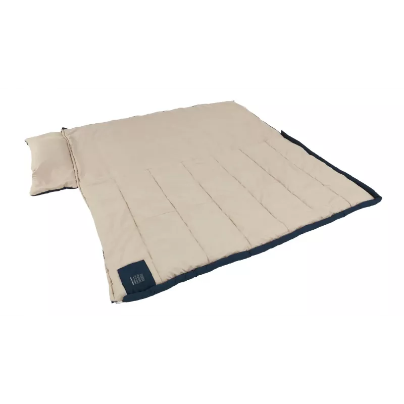 Śpiwór Outwell Contour Lux XL — prostokątny, dla dorosłych, poliester, 2200×1050 mm, dla użytkowników do 190 cm wzrostu, niebieski