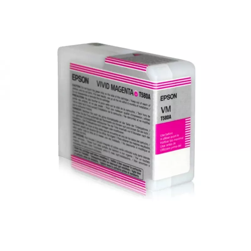 Epson Singlepack Vivid magenta T580A00, Vivid magenta, tusz pigmentowy, 80 ml, 1 szt.