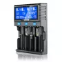 everActive UC-4200 Uniwersalna ładowarka sieciowa AC 12V 3A, obsługuje AA/AAA/C/9V, 4 ogniwa, czarna, wbudowany wyświetlacz