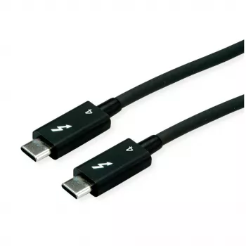 Kabel USB ROLINE 11.02.9043 0.5m USB 3.2 Gen 1 USB C Czarny