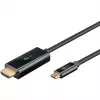 Goobay USB-C na HDMI Kabel 4K 60 Hz 1 m czarny - Wtyk> HDMI (75696)