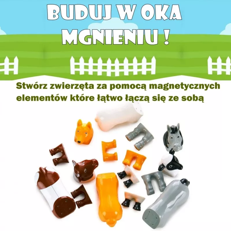 Malblo Magnetyczny zestaw zwierząt hodowlanych