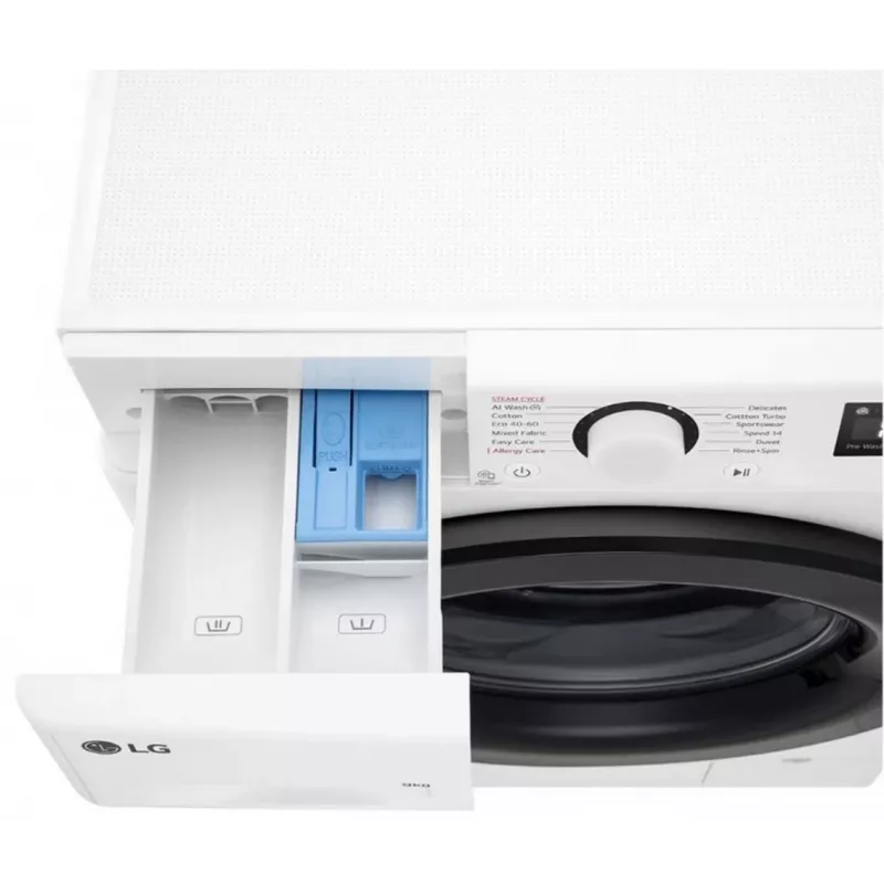 Pralka LG F2WR509SBW 9 kg, klasa energetyczna A