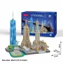 3D Puzzle CubicFun New York City City Line, 123 elementy, 370×420 mm, wiek 8+