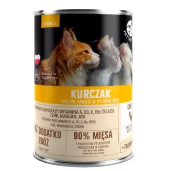Mokra karma dla kota PetRepublic KOT STERILE kurczak w sosie 400g dla kotów sterylizowanych