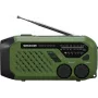 Przenośne radio FM/AM SENCOR SRD1000SCLGR z Bluetooth, ładowanie solarne/korbką/USB-C, akumulator 2000 mAh, IPX4, oświetlenie LED