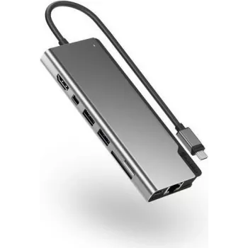 ALOGIC ULDPLSV2-SGR stacja dokująca i replikator portów do notebooka przewodowy USB 3.2 Gen 1 (3.1 Gen 1) Type-C Czarny - Szary (ULDPLSV2-SGR)