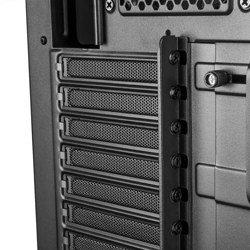 Obudowa PC MODECOM Oberon Pro Midi Tower — czarna, obsługuje ATX/microATX/ITX, 7 slotów rozszerzeń, GPU do 395 mm, 5 zatok HDD/3 SSD