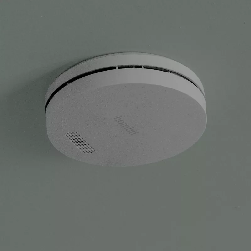 Czujnik dymu Hombli HBSA-0108 bezprzewodowy fotoelektryczny 3V litowy