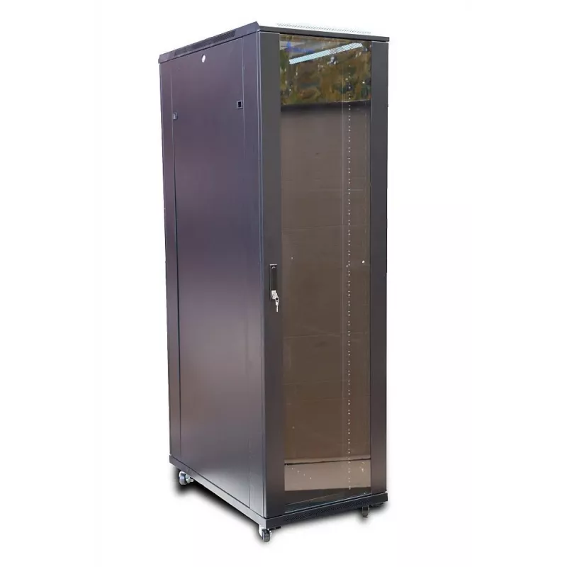 Wolnostojący stojak Extralink Szafa rack 42U 600x800 Czarny