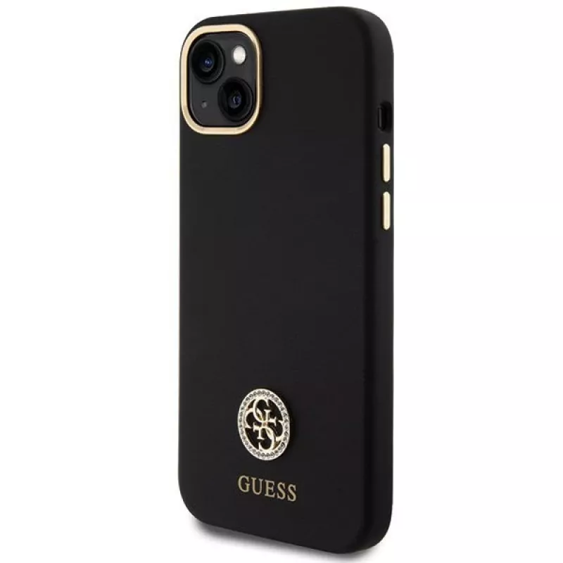 GUESS | GUHCP15M4DGPK | Etui ochronne | Apple | iPhone 15 Plus/14 Plus | TPU, silikon, mikrofibra | Czarny