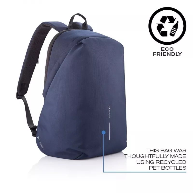 Plecak casual XDDESIGN Bobby Soft z komorą na laptop 15,6 cala, 16 l, granatowy, PET