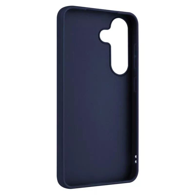 Etui ochronne FIXED do Samsung Galaxy S25 — gumowe, niebieskie