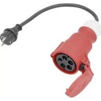 adapter kablowya zasilania AS Schwabe 61371, 16 A, 0,3 m, czarny