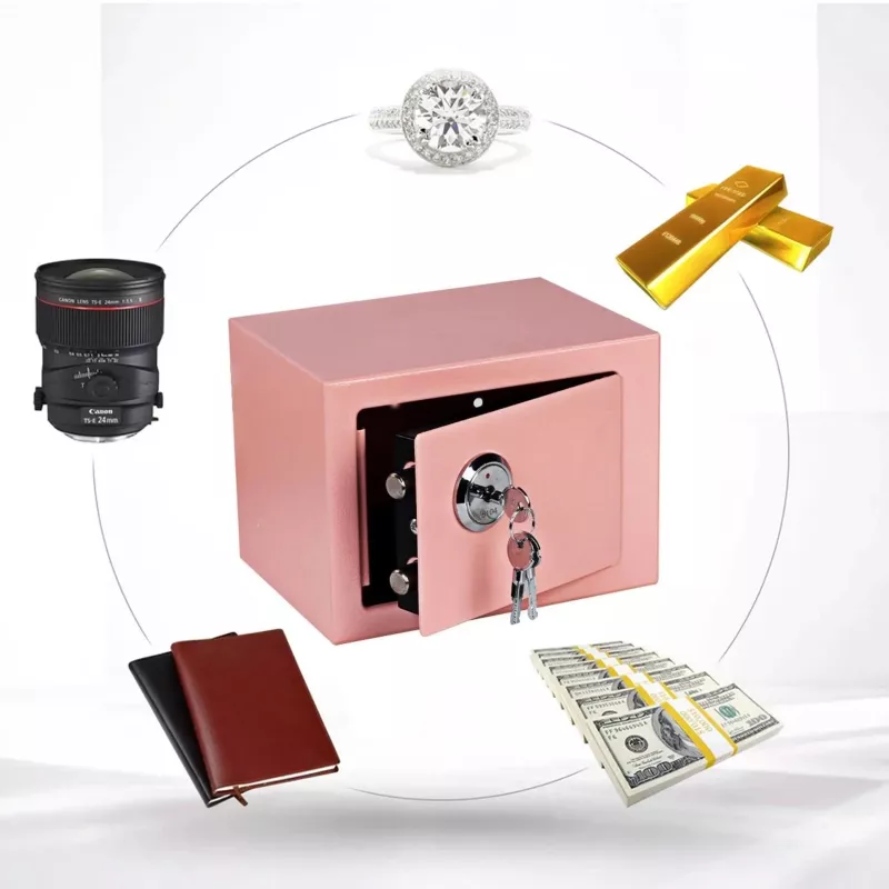 Extralink Home | Home Safe | biuro, skrytka na klucze, sejf, różowy, S-404