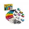 LEGO Classic Kreatywne Pojazdy Kolorowy Zestaw Modeli Samochodów Zawierający Zabawkę Radiowozu Policyjnego i 11023 Classic Zielona Płyta Podstawowa Kwadratowa 32x32 Wypustki Trawnik Budowlany