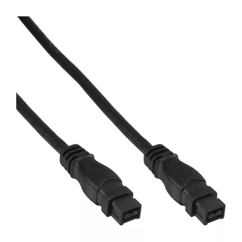Kabel FireWire 800 InLine 39902 1.8m męski/męski czarny
