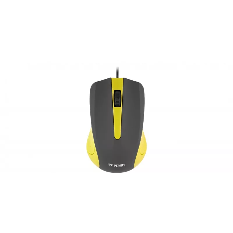 Przewodowa mysz USB, 3 przyciski, gumowana powierzchnia