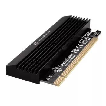 Adapter M.2 PCIe x4 z chłodzeniem SILVERSTONE SST-ECM23 — M.2 NVMe na PCIe x4 (z aktywnym chłodzeniem)