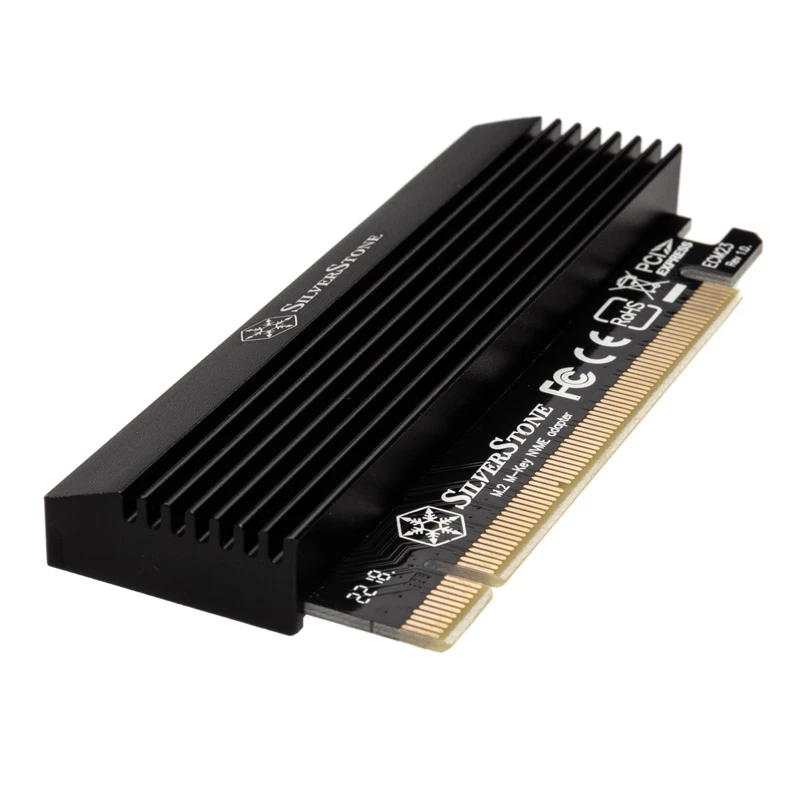 Adapter M.2 PCIe x4 z chłodzeniem SILVERSTONE SST-ECM23 — M.2 NVMe na PCIe x4 (z aktywnym chłodzeniem)