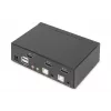 Przełącznik KVM Digitus 2-portowy z pojedynczym wyświetlaczem 4K HDMI