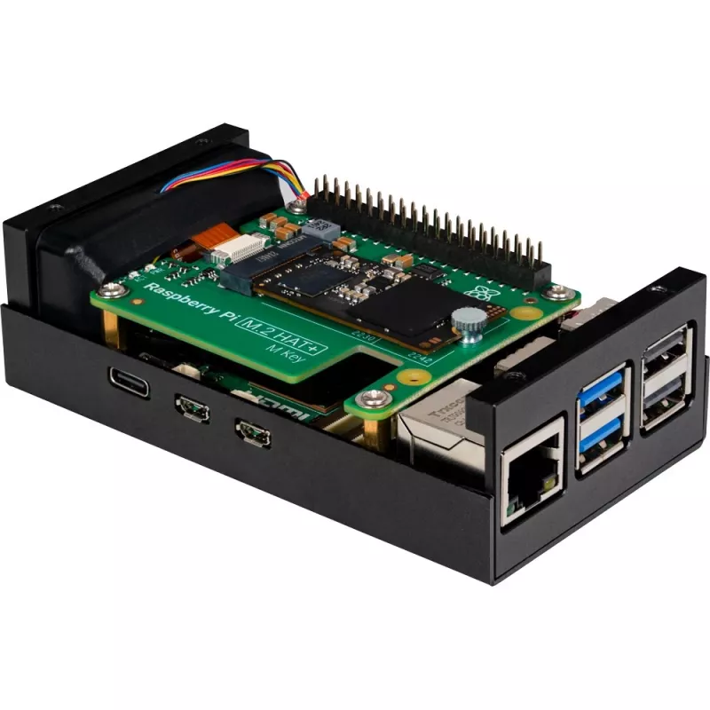 Raspberry Pi RB-ALUCASEP5-M2 Czarny
