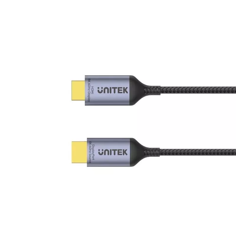UNITEK kabel DISPLAYPORT 1.4 TO HDMI 2.1, 8K, 1.8M