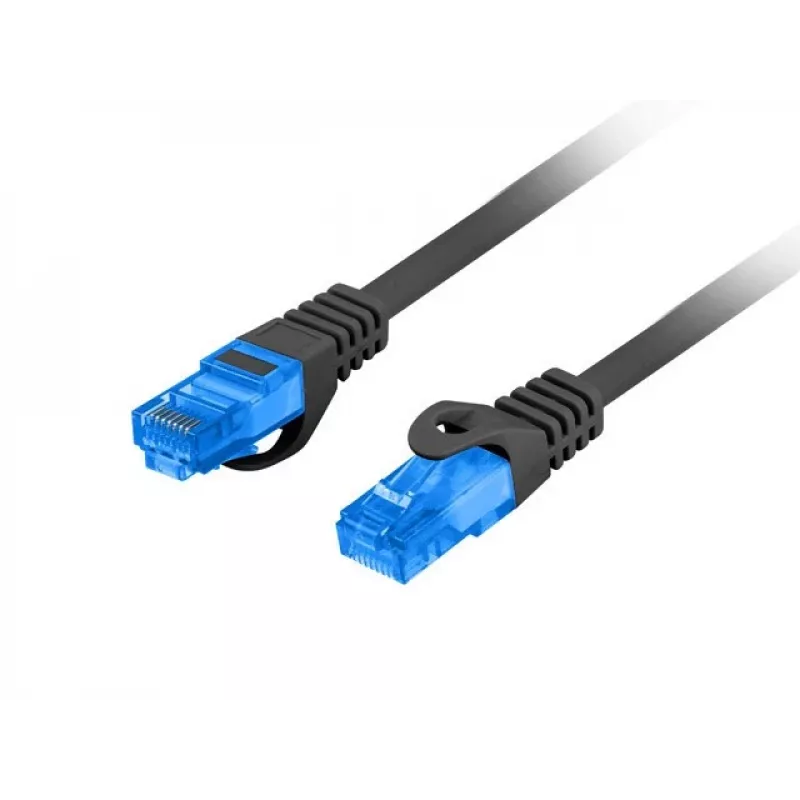 Kabel sieciowy LANBERG Cat6a S/FTP RJ-45 PCF6A-10CC-0500-BK, 5 m, LSZH, 26 AWG, CCA, czarny