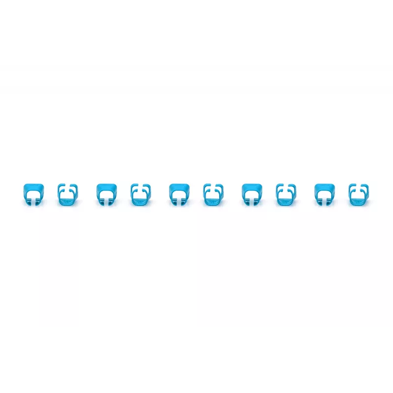 DIGITUS - Kabelclips mit Farbcodierung - für Patch-Kabel - Blau (Packung mit 100) (A-CC-B)
