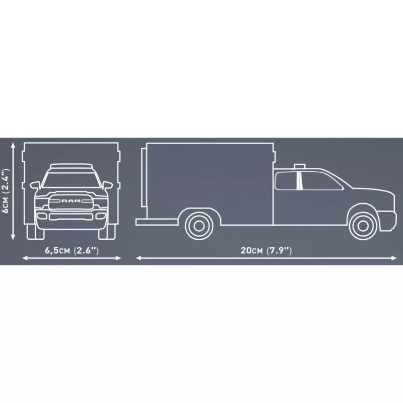 Klocki konstrukcyjne Cobi RAM 3500 Ambulans model 24609 zestaw klocków