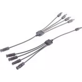 shiverpeaks ®-PV4 T-Adapter Cable Set, 4/1, 6mm², czarny/czarny, 30 cm (BS02-21054)
