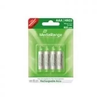 MediaRange - Bateria 4 x AAA - NiMH - (ładowalna) - 800 mAh (MRBAT120)