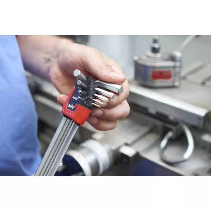 Wiha 369R L-shaped hex key set Metric 9 szt.