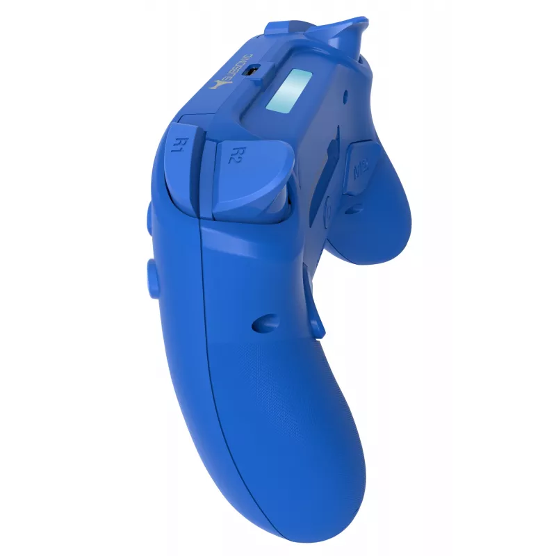Bezprzewodowy kontroler LED SUBSONIC SA5639-3 do PS4 i PC, niebieski gamepad bezprzewodowy