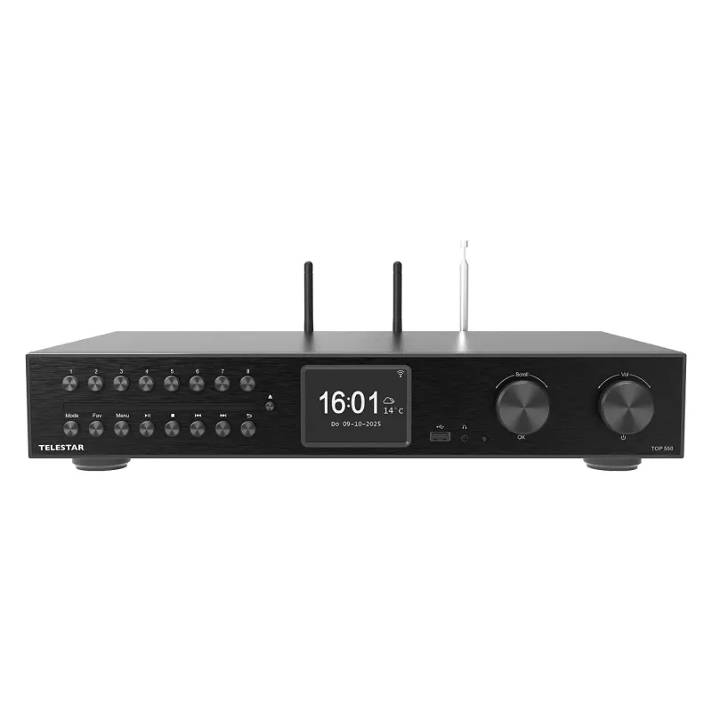 Telestar 5700550 radio internetowe cyfrowe czarny, metaliczny