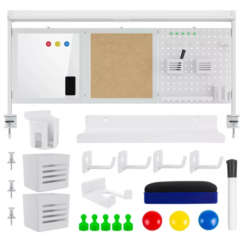 Przegroda biurkowa Ergo Office ER-300 W, szerokość 1250 mm, maks. obciążenie 10 kg