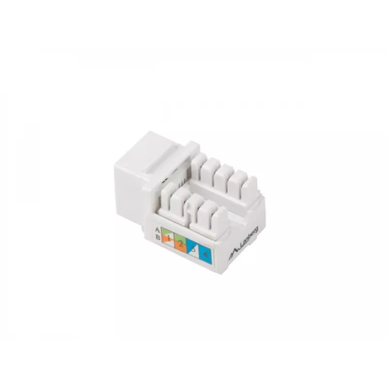 Moduł Keystone Lanberg KSU5-1090 kątowy biały RJ-45