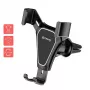 Uchwyt samochodowy Crong CRG-CH4-BLK do smartfonów — regulowany, kompaktowy design