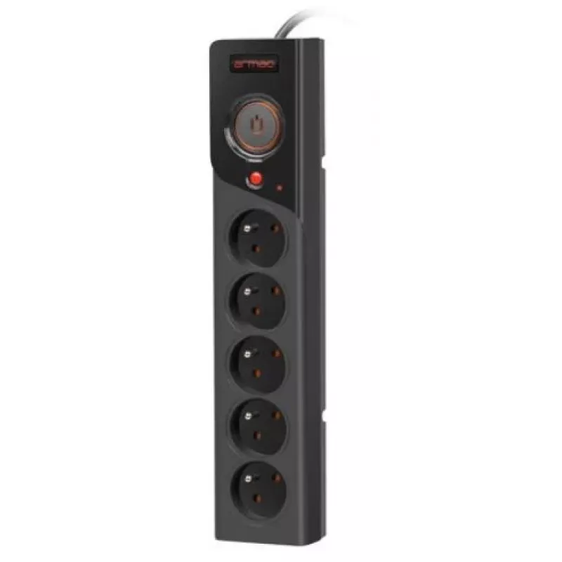Listwa zasilająca Armac Z5 Czarna 5 gniazd AC 250 V 5 m