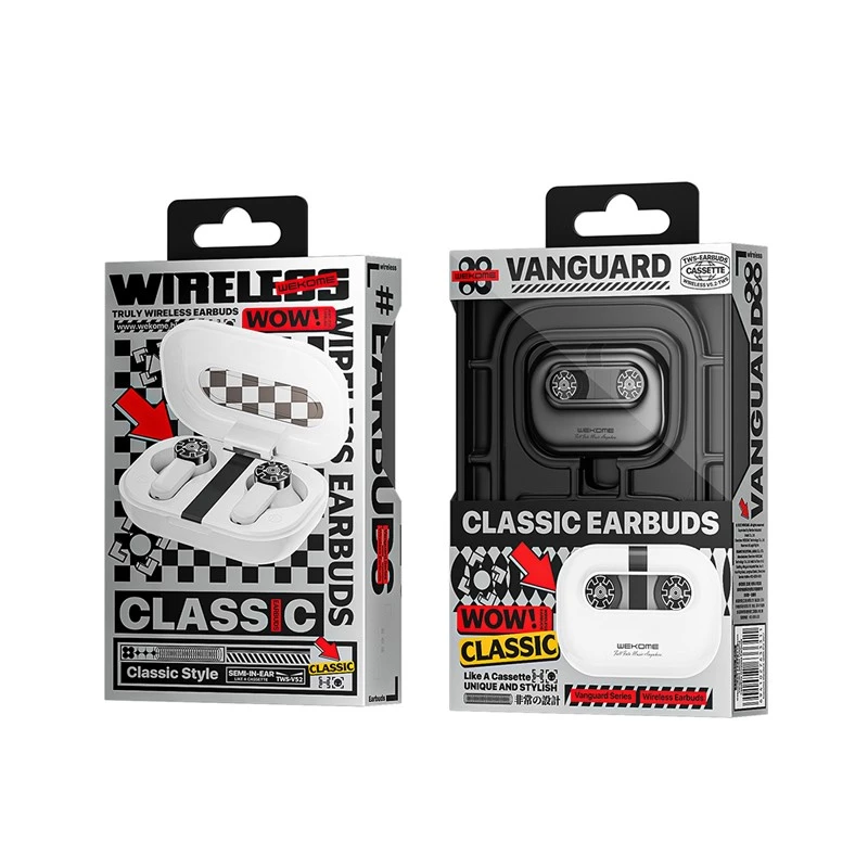 Słuchawki bezprzewodowe WEKOME model WK-VA06 Bluetooth V5.2 TWS białe, prawdziwie bezprzewodowe słuchawki