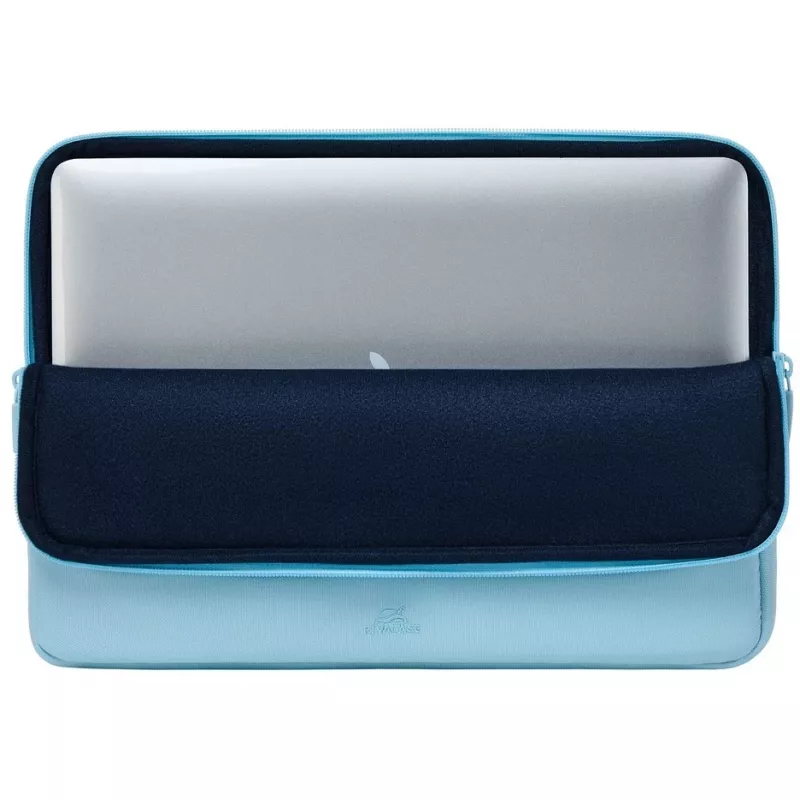 Etui na laptopa Rivacase Riva Szuzuka 14 cali Pastel niebieski — ochronne etui neoprenowe na laptopy 14 cali