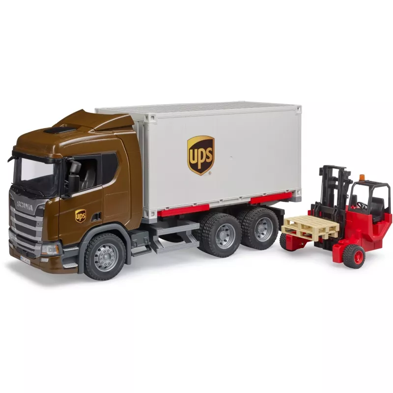 Scania Super 560R Vehicles UPS Container With Forklift