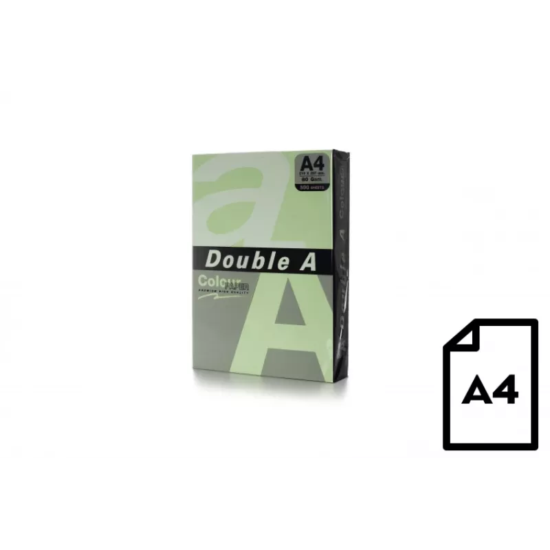 Kolorowy papier Double A, 80g, A4, 500 arkuszy, Lagoon