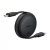 Baseus Free2Pull Mini kabel USB USB-C do USB-C, 60W, 1, (czarny)