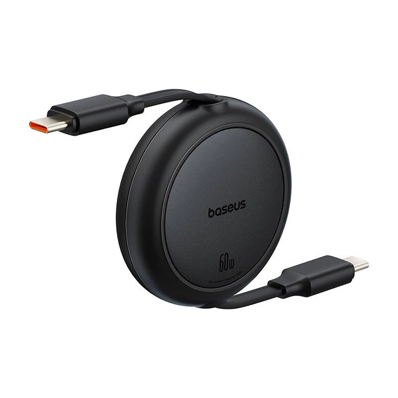 Baseus Free2Pull Mini kabel USB USB-C do USB-C, 60W, 1, (czarny)